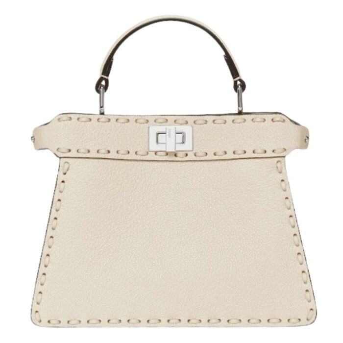 FENDI PEEKABOO ISEEU PETITE SELLERIA BAG WITH 306 HAND SEWN STITCHES