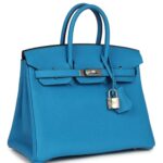 HERMÈS BIRKIN 25 BLEU ZANZIBAR TOGO PALLADIUM HARDWARE