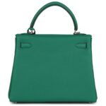 HERMÈS KELLY RETOURNE 25 VERT VERTIGO TOGO PALLADIUM HARDWARE