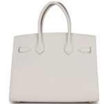 HERMÈS BIRKIN SELLIER 30 GRIS PALE EPSOM GOLD HARDWARE