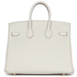 HERMÈS BIRKIN 25 GRIS PALE TOGO GOLD HARDWARE