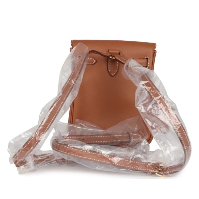 HERMÈS MINI KELLY JUMP BACKPACK GOLD SWIFT GOLD HARDWARE