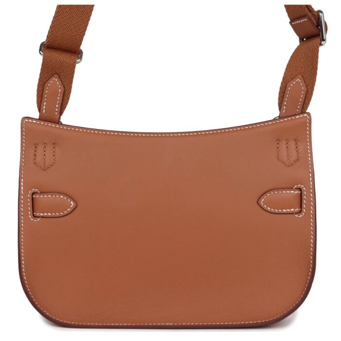 HERMÈS JYPSIERE MINI GOLD SWIFT PALLADIUM HARDWARE