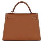 HERMÈS KELLY SELLIER 32 GOLD EPSOM PALLADIUM HARDWARE