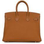 HERMÈS BIRKIN 25 GOLD TOGO PALLADIUM HARDWARE