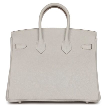 HERMÈS BIRKIN 25 GRIS PALE TOGO PALLADIUM HARDWARE