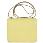 HERMÈS CONSTANCE 18 LIMONCELLO CHEVRE MYSORE PALLADIUM HARDWARE