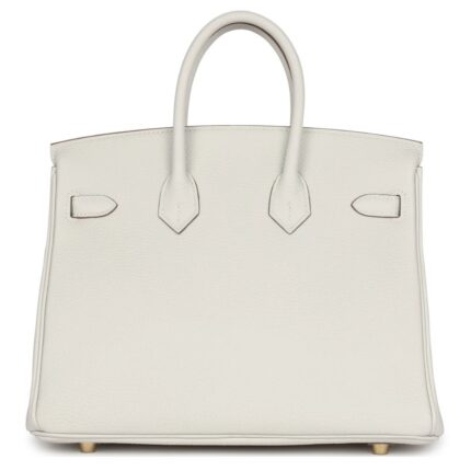 HERMÈS BIRKIN 25 GRIS PALE TOGO GOLD HARDWARE