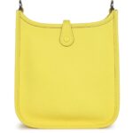HERMÈS EVELYNE TPM LIME CLEMENCE PALLADIUM HARDWARE