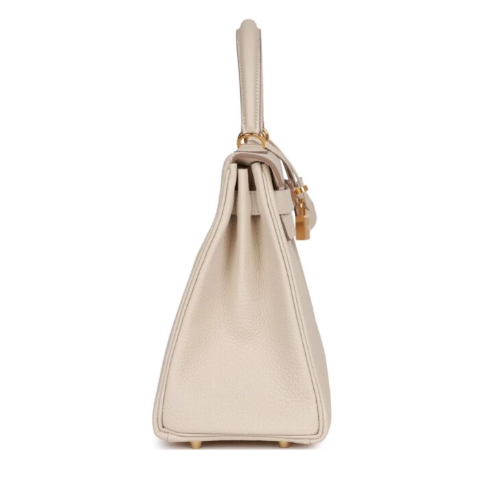 HERMÈS KELLY RETOURNE 28 CRAIE TOGO GOLD HARDWARE