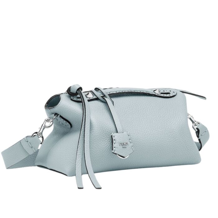 FENDI BY THE WAY SELLERIA MEDIUM MAUVE SELLERIA BAG WITH 192 HAND-SEWN TOPSTITCHES