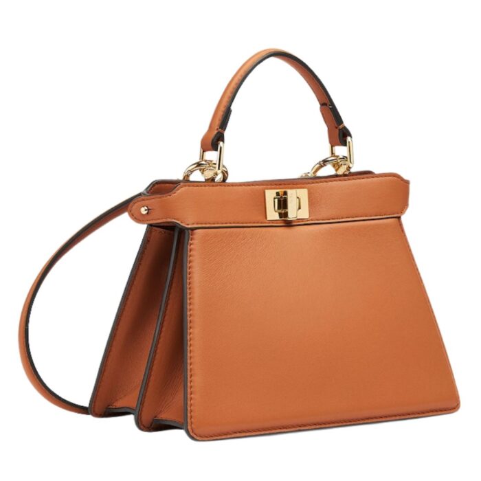 FENDI PEEKABOO ISEEU PETITE PADDED NAPPA LEATHER BAG
