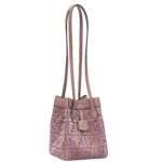 FENDI ORIGAMI MINI TRANSFORMABLE FF JACQUARD VELVET MINI-BAG