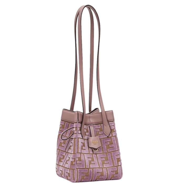 FENDI ORIGAMI MINI TRANSFORMABLE FF JACQUARD VELVET MINI-BAG