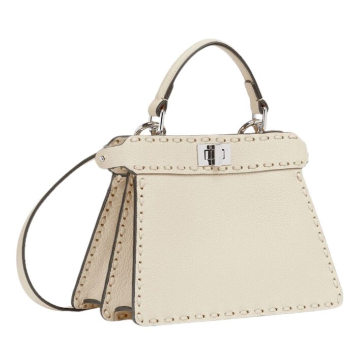FENDI PEEKABOO ISEEU PETITE SELLERIA BAG WITH 306 HAND SEWN STITCHES