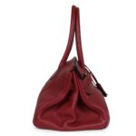 PRE-OWNED HERMÈS SHOULDER BIRKIN 42 JPG ROUGE H CLEMENCE GOLD HARDWARE