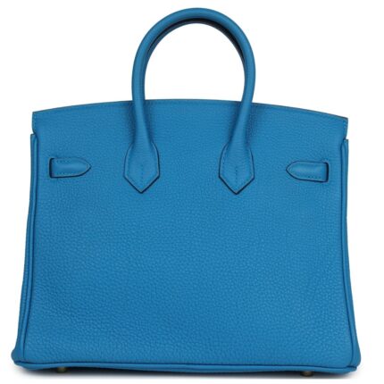 HERMÈS BIRKIN 25 BLEU ZANZIBAR TOGO GOLD HARDWARE