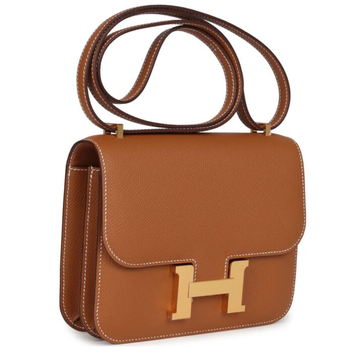 HERMÈS CONSTANCE 18 GOLD EPSOM GOLD HARDWARE