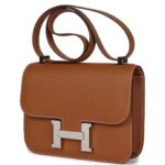 HERMÈS CONSTANCE 1-24 GOLD EPSOM PALLADIUM HARDWARE