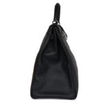 PRE-OWNED HERMÈS KELLY VOYAGE 50 BLACK EVERCOLOR PALLADIUM HARDWARE