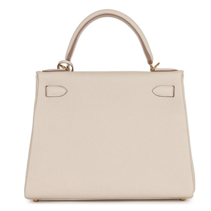 HERMÈS KELLY RETOURNE 28 CRAIE TOGO GOLD HARDWARE