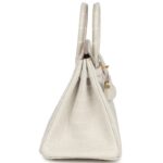 HERMÈS BIRKIN 25 BETON MATTE ALLIGATOR GOLD HARDWARE