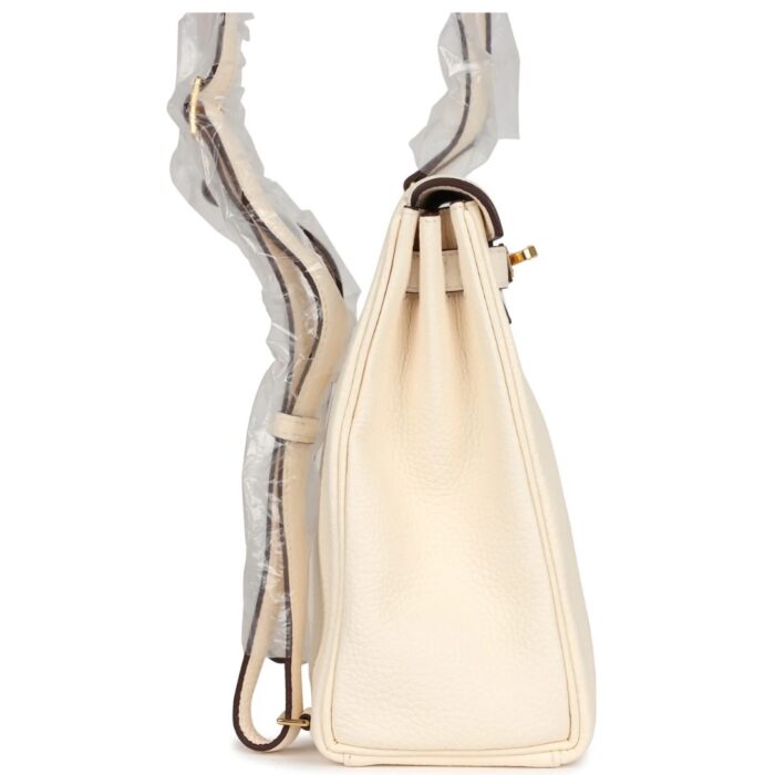 HERMÈS KELLY ADO II BACKPACK NATA CLEMENCE GOLD HARDWARE