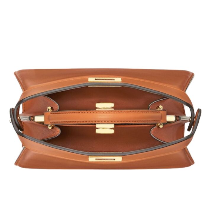 FENDI PEEKABOO ISEEU PETITE PADDED NAPPA LEATHER BAG