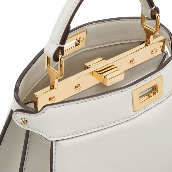 FENDI PEEKABOO ISEEU PETITE PADDED NAPPA LEATHER BAG