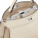 FENDI PEEKABOO ISEEU PETITE SELLERIA BAG WITH 306 HAND SEWN STITCHES