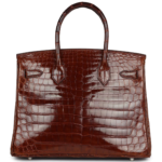PRE-OWNED HERMÈS BIRKIN 30 MIEL SHINY NILOTICUS CROCODILE PALLADIUM HARDWARE