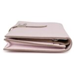 HERMÈS BEARN GUSSET LONG WALLET MAUVE PALE EPSOM PALLADIUM HARDWARE