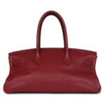 PRE-OWNED HERMÈS SHOULDER BIRKIN 42 JPG ROUGE H CLEMENCE GOLD HARDWARE