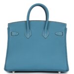 HERMÈS BIRKIN 25 BLUE JEAN TOGO PALLADIUM HARDWARE