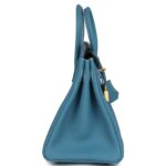 HERMÈS BIRKIN 25 BLUE JEAN TOGO GOLD HARDWARE