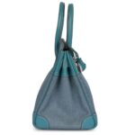 VINTAGE HERMÈS BIRKIN 30 DENIM AND BLUE JEAN GULLIVER PALLADIUM HARDWARE