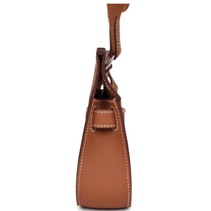 HERMÈS JYPSIERE MINI GOLD SWIFT PALLADIUM HARDWARE