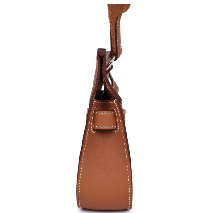 HERMÈS JYPSIERE MINI GOLD SWIFT PALLADIUM HARDWARE