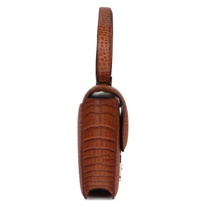 HERMÈS CONSTANCE 1-24 GOLD MATTE ALLIGATOR MARQUETTE PALLADIUM HARDWARE