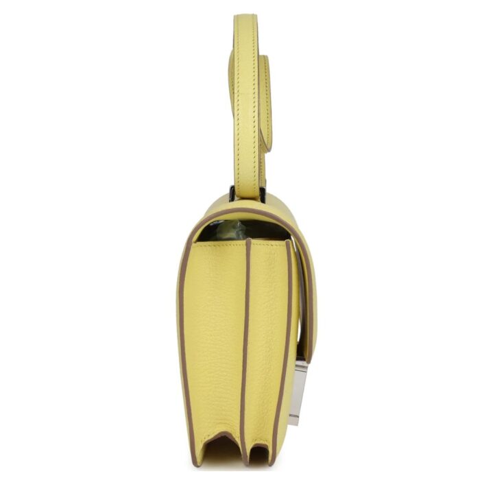 HERMÈS CONSTANCE 18 LIMONCELLO CHEVRE MYSORE PALLADIUM HARDWARE