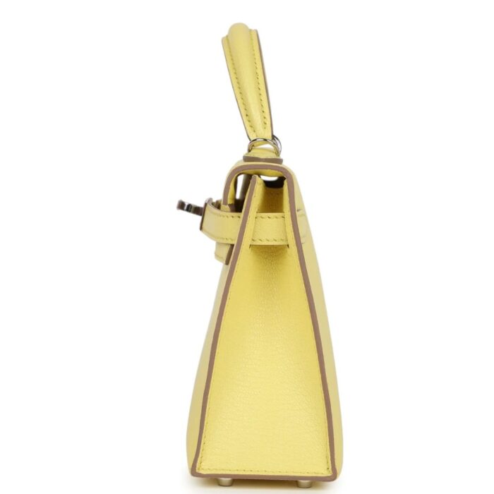 HERMÈS KELLY SELLIER 20 LIMONCELLO CHEVRE PALLADIUM HARDWARE