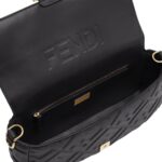 FENDI BAGUETTE BLACK LEATHER BAG