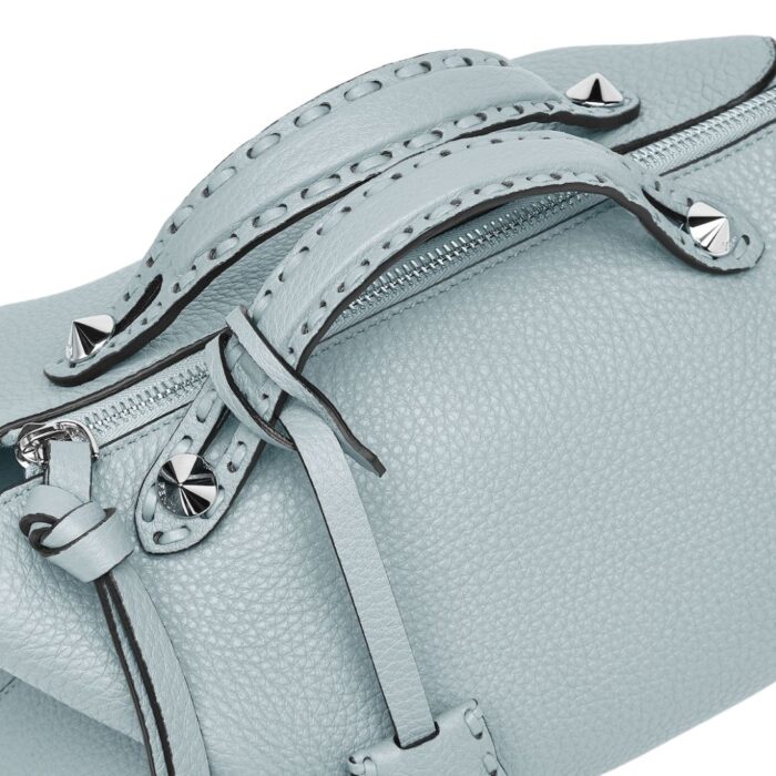 FENDI BY THE WAY SELLERIA MEDIUM MAUVE SELLERIA BAG WITH 192 HAND-SEWN TOPSTITCHES