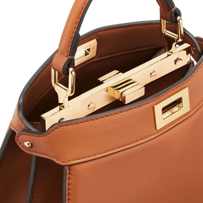 FENDI PEEKABOO ISEEU PETITE PADDED NAPPA LEATHER BAG