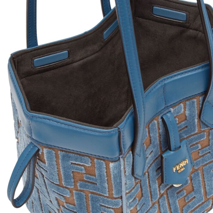 FENDI ORIGAMI MINI TRANSFORMABLE FF JACQUARD VELVET MINI-BAG