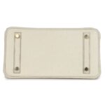 HERMÈS BIRKIN 25 BETON OSTRICH GOLD HARDWARE