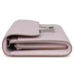 HERMÈS CONSTANCE WALLET TO GO MAUVE PALE EVERCOLOR PALLADIUM HARDWARE