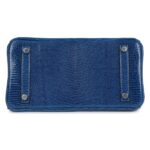 HERMÈS BIRKIN 25 BLEU SAPHIR LIZARD PALLADIUM HARDWARE