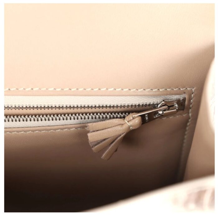 HERMÈS CONSTANCE 1-24 HIMALAYA MATTE NILOTICUS CROCODILE PALLADIUM HARDWARE