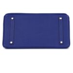 PRE-OWNED HERMÈS BIRKIN 35 BLEU ELECTRIC EPSOM PALLADIUM HARDWARE